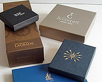 Coffret carton recouvert Bordeaux